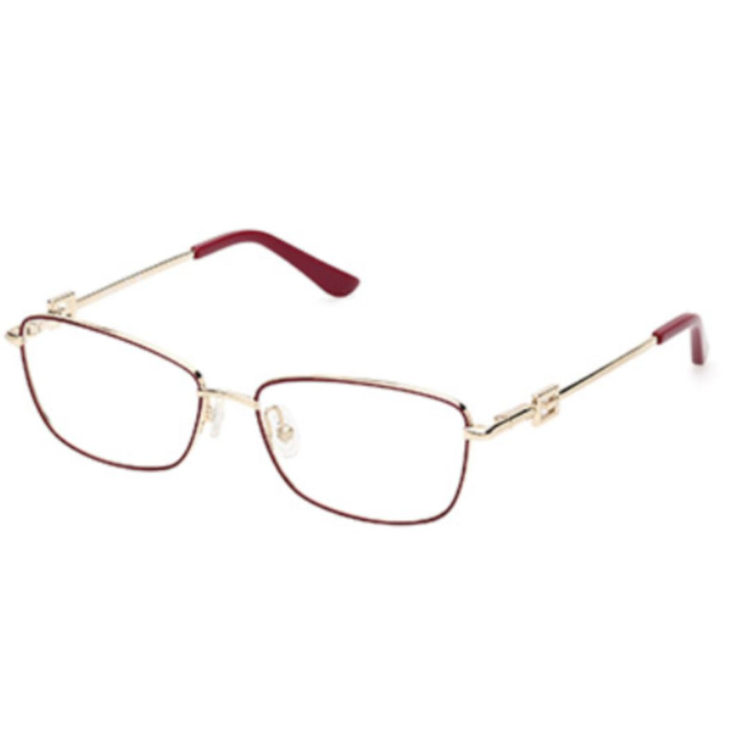 Gu2975 Sophisticated Gold-Toned Metal Eyeglasses
