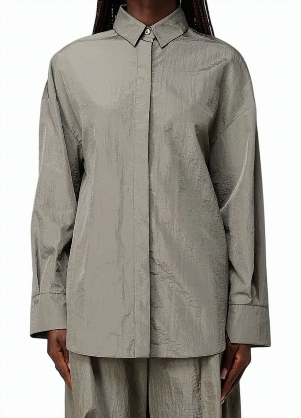 Technical Canvas Long Sleeve Shirt