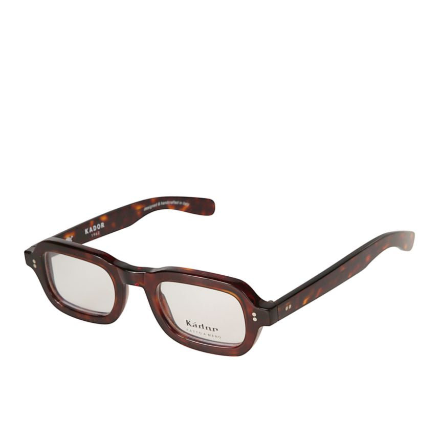 Roky Tortoiseshell Rectangle Frame Eyeglasses with Glossy Finish