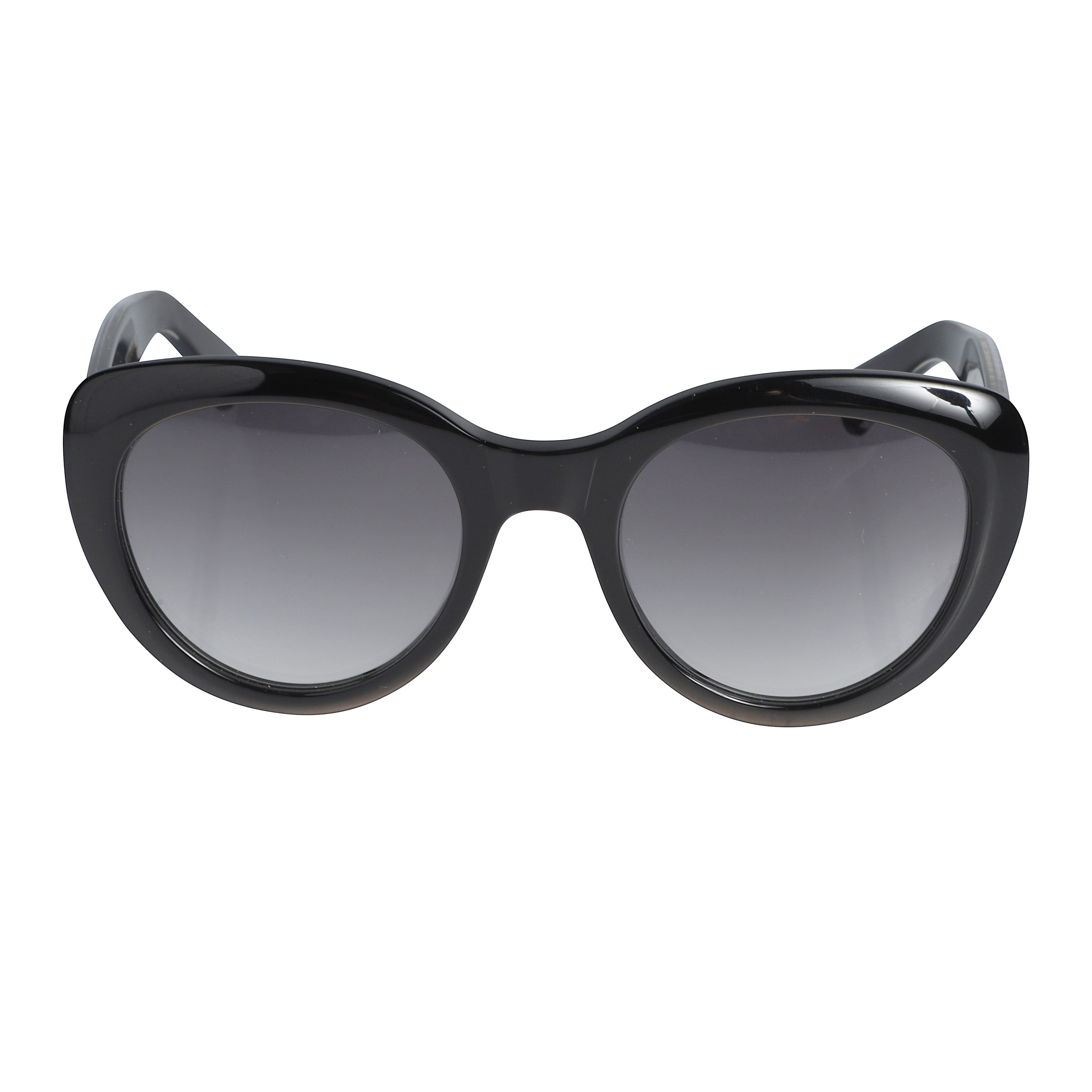 Sophia Oversized Cat-Eye Sunglasses with Gold-Tone Accents