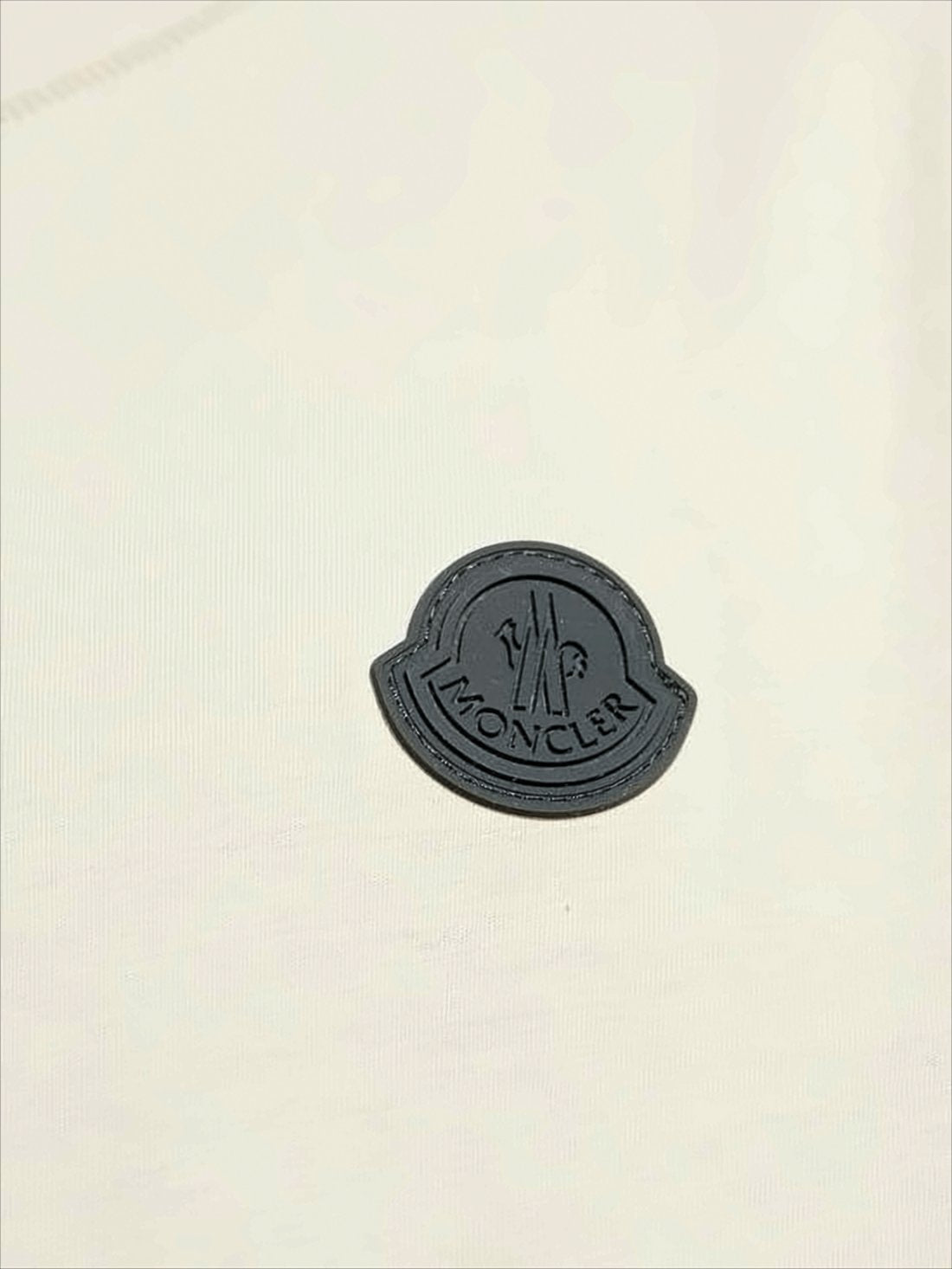 Cotton T-Shirt with Moncler Logo Patch