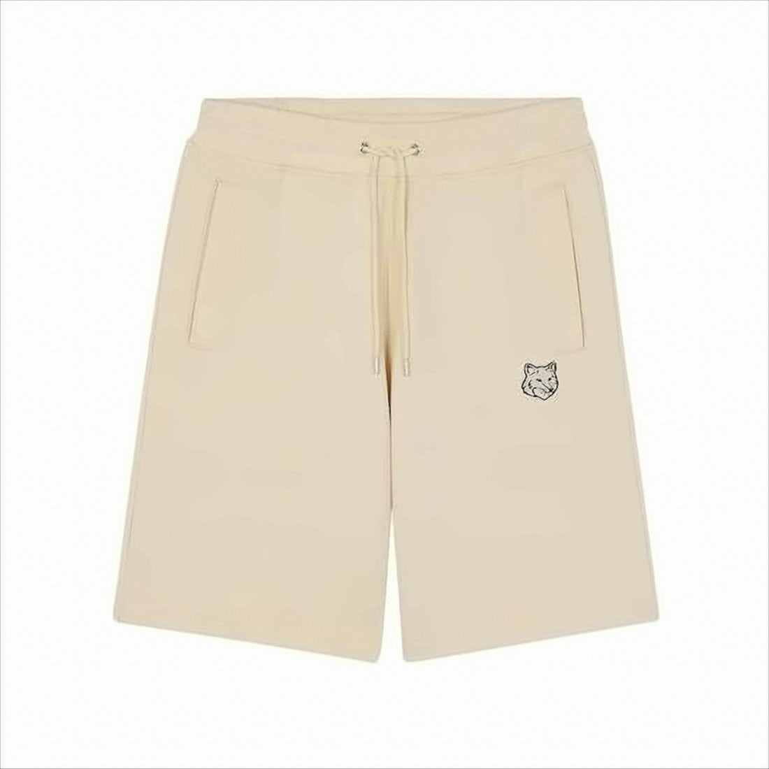 Relaxed-Fit Cotton Shorts With Embroidered Fox Detail