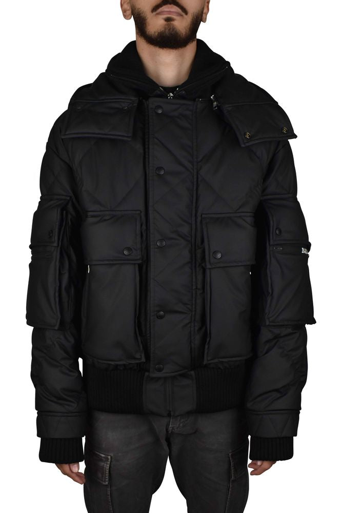 Quilted Down Jacket With Oversized Cut