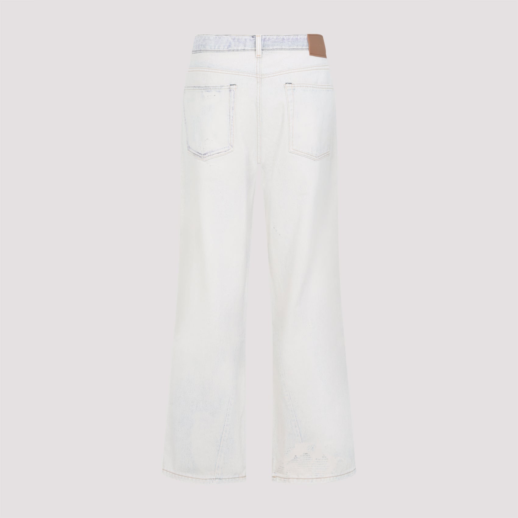 Relaxed Fit Distressed Denim Jeans