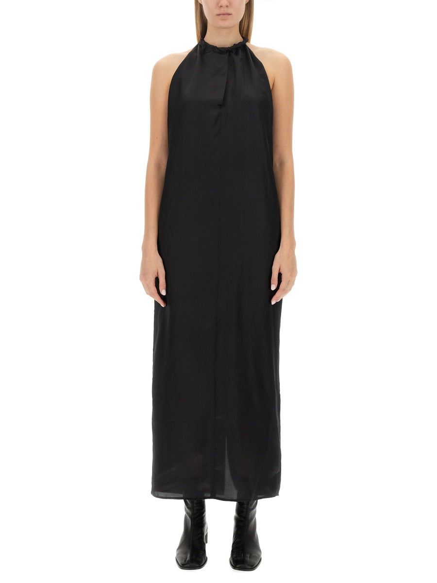 Halter Neck Midi Dress With Wide Back