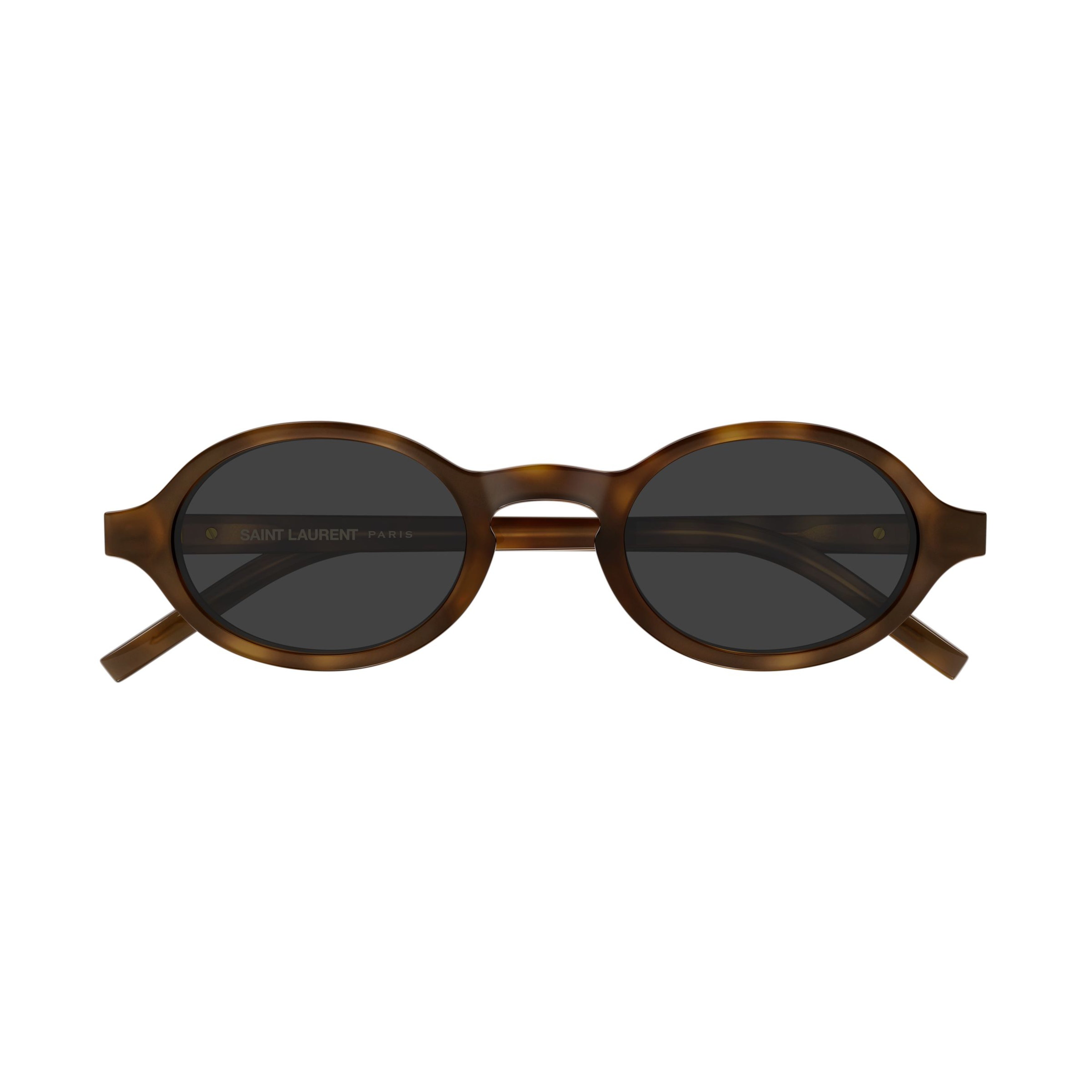 Recycled Acetate Oval Frame Sunglasses With Gold-Tone Detail