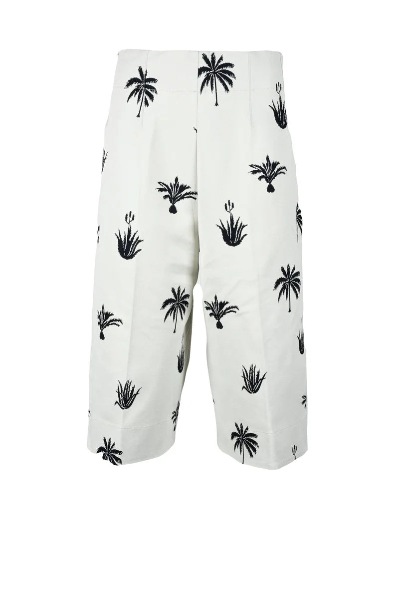 Men's Technical Cotton Bermuda Shorts - Grey