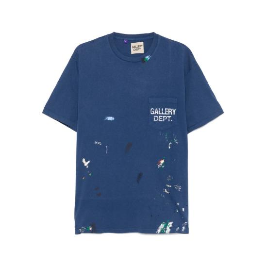 Relaxed Fit Cotton T-Shirt with Artistic Distressing