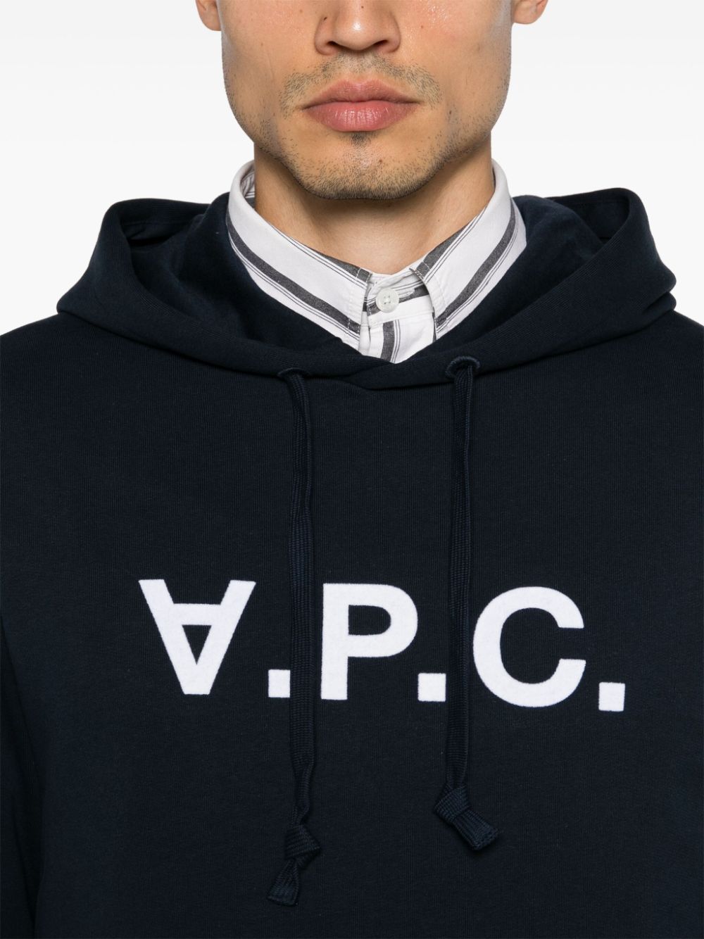 Midnight Blue Organic Cotton Blend Hoodie