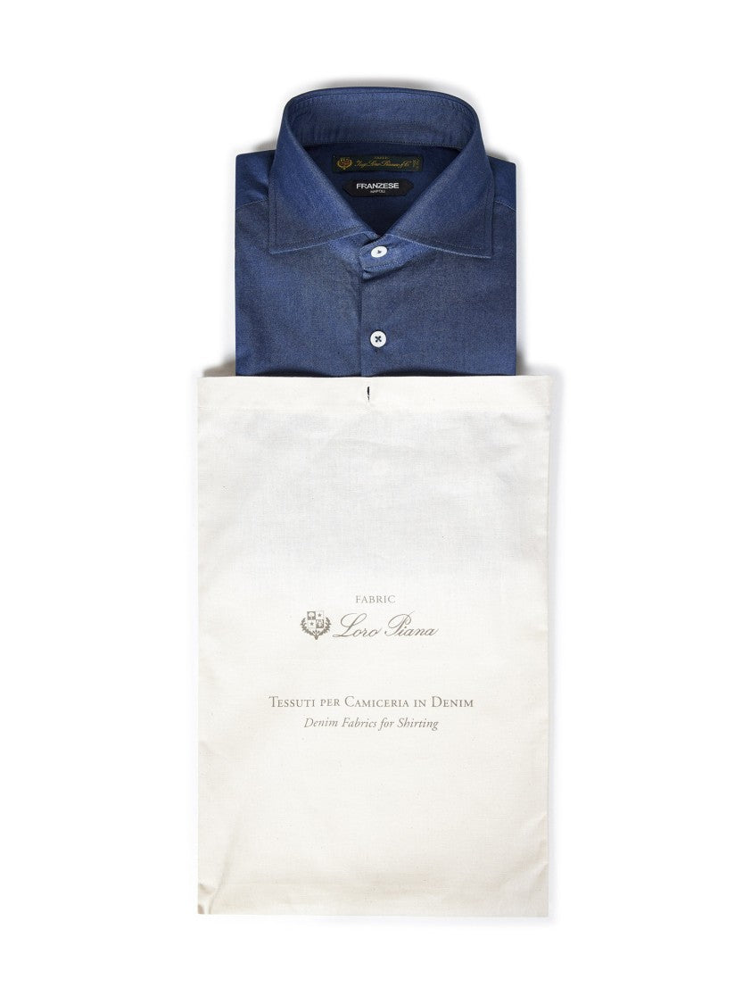 Franzese Blue Denim Shirt