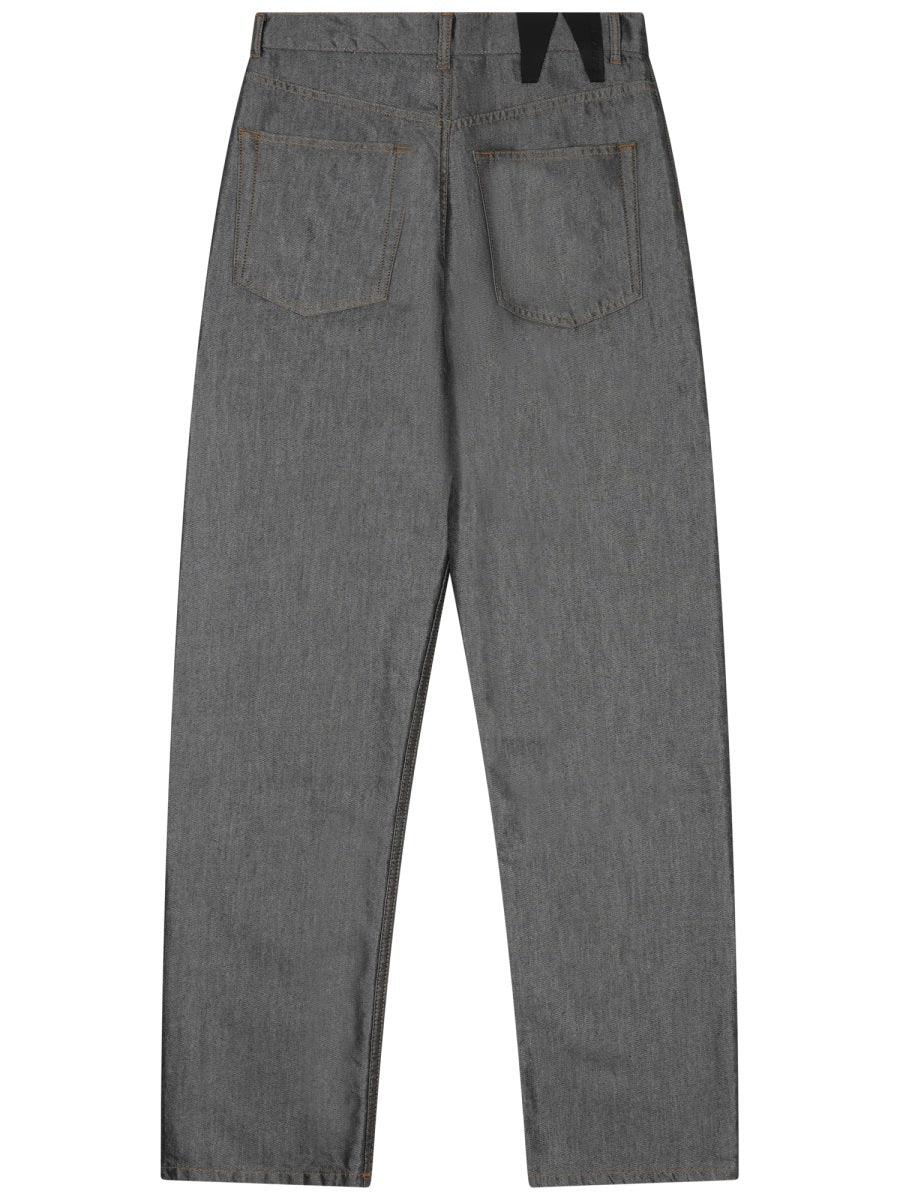 Straight-Leg Denim Pants