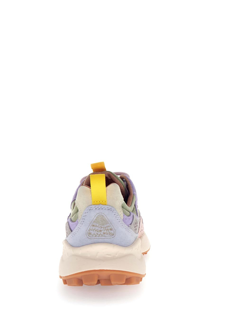 Multi-Layered Pastel Sneakers with Textured Sole