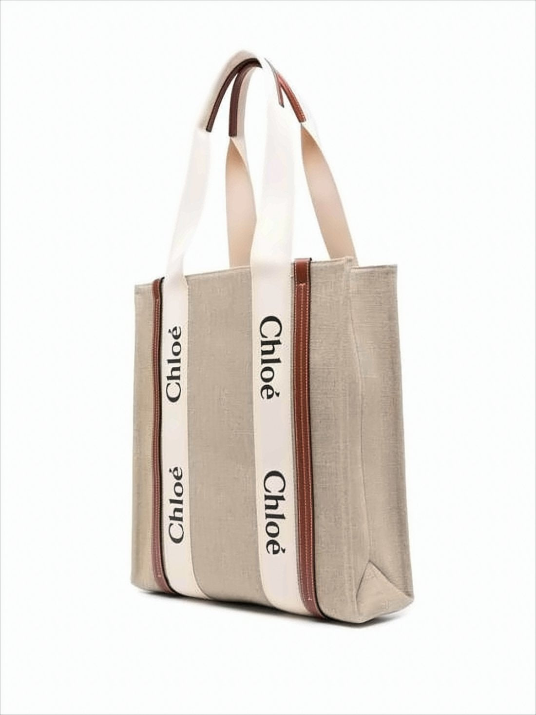 Structured Linen Tote Bag