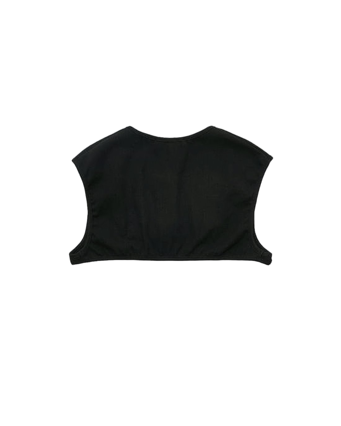 Cropped Black Cardigan with Button Closure