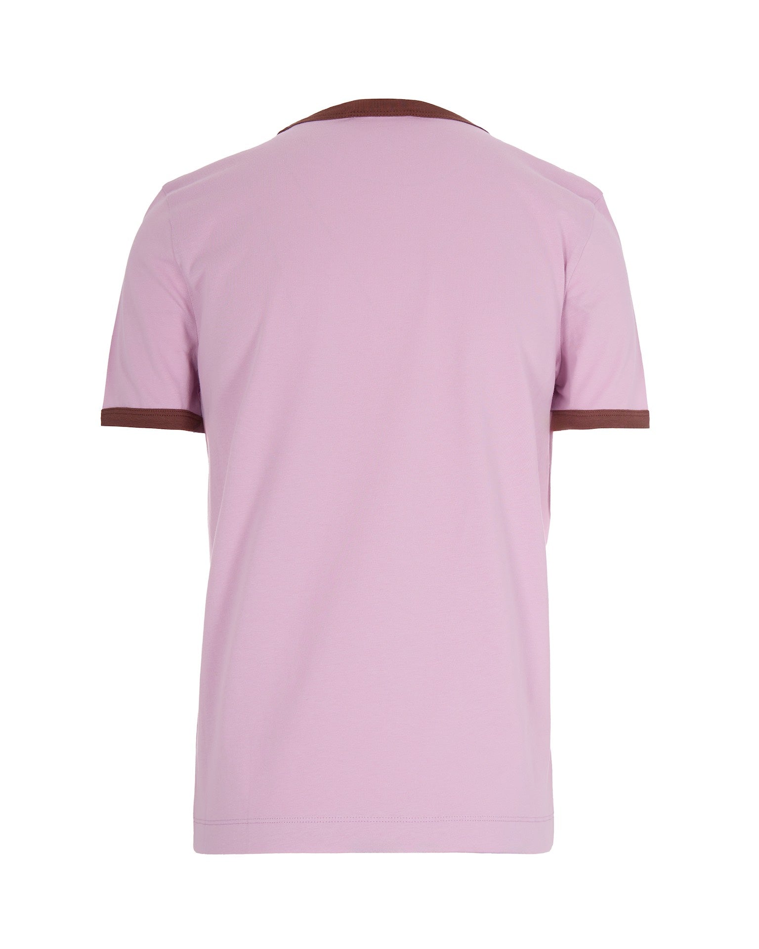 Pink T-Shirt With Contrasting Edges