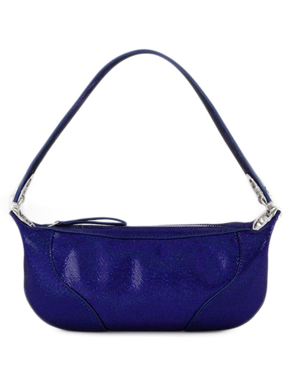 Mini Amira Hobo Bag - Blue - Leather