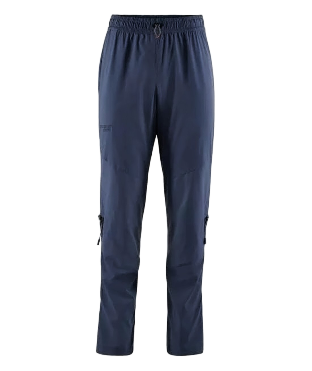 Straight Pants With Elastic Waistband