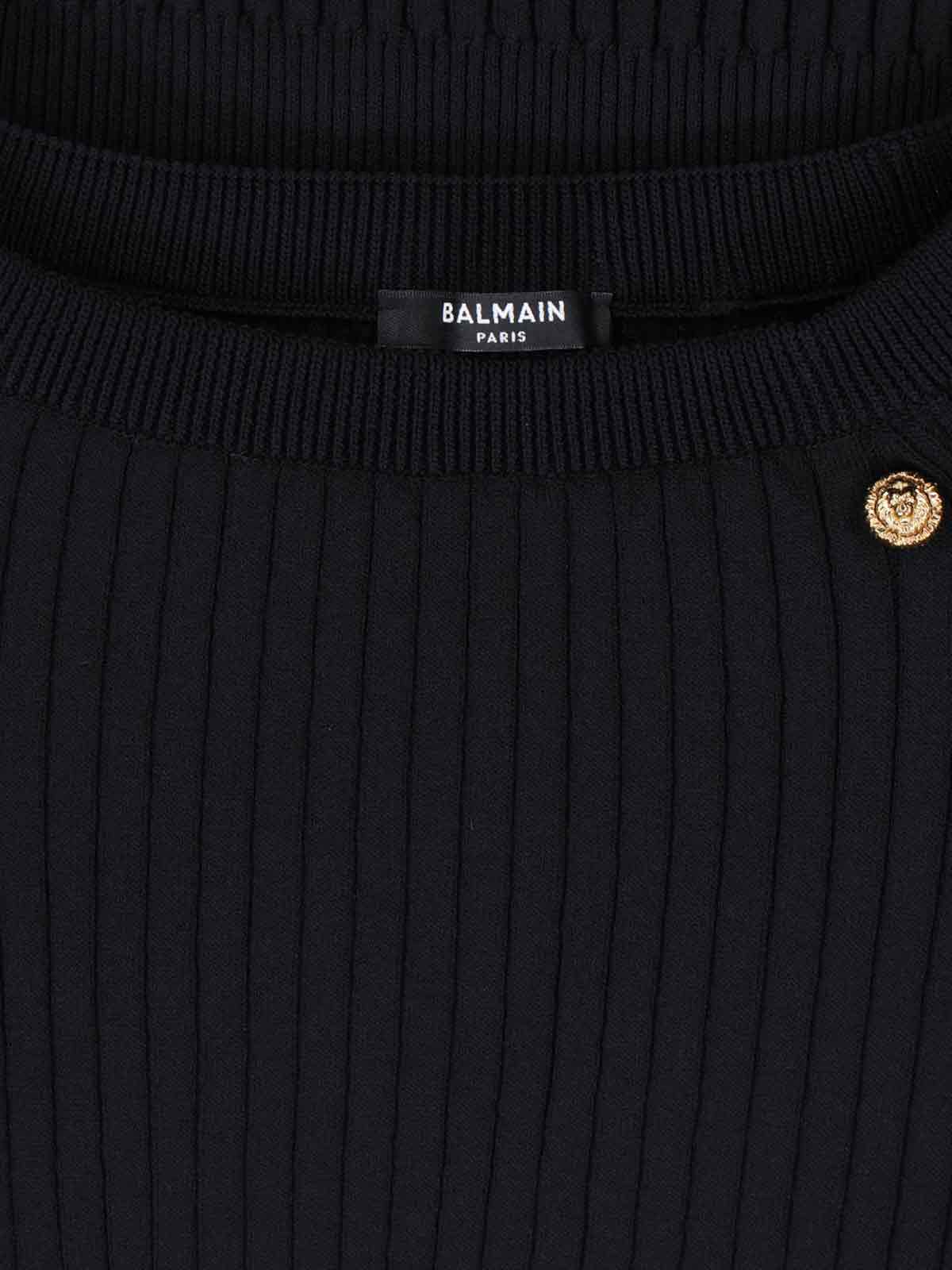Buttoned Sweater – Black