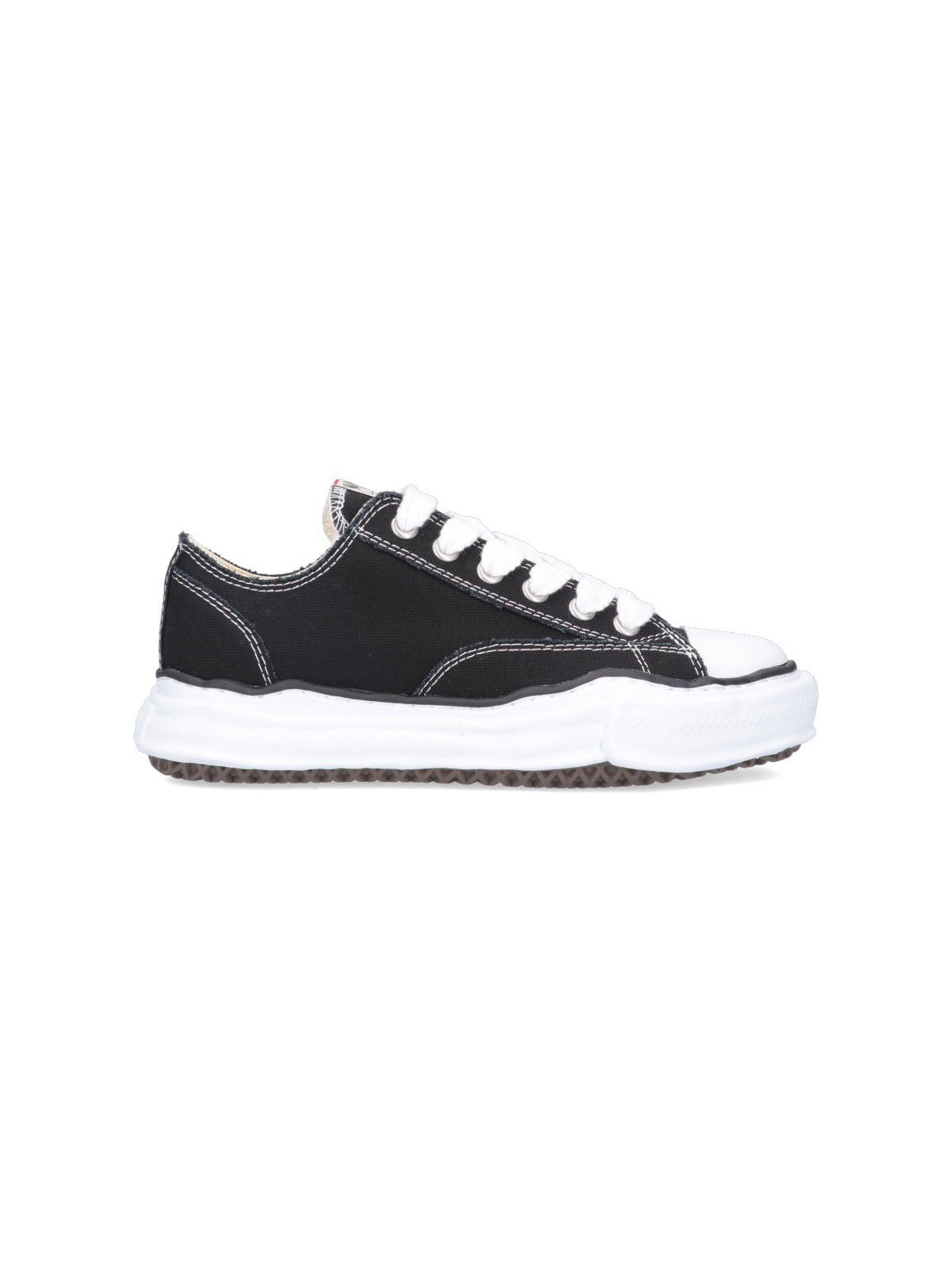 Low-Top Sneakers with Textured Rubber Sole and Logo Accents