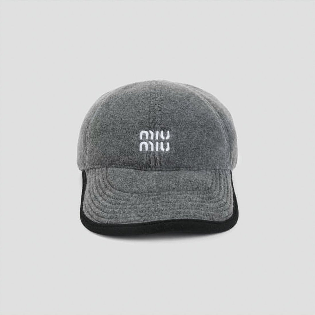 Textured Grey Baseball Cap