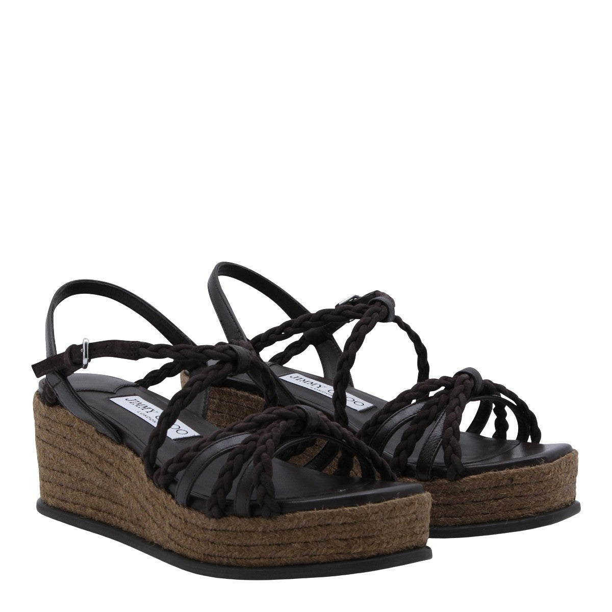 Wedge Platform Flat Shoes with Braided Straps