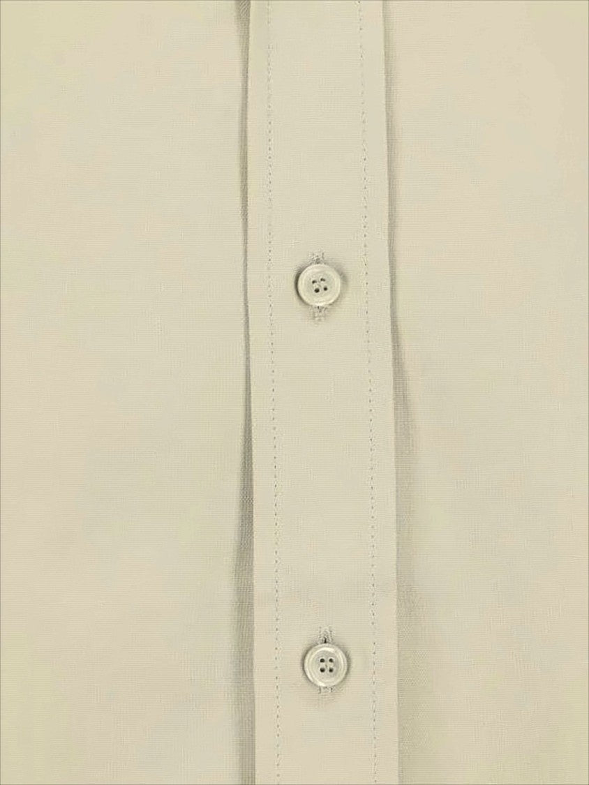 Classic Short-Sleeved Cotton Shirt With Button-Down Collar