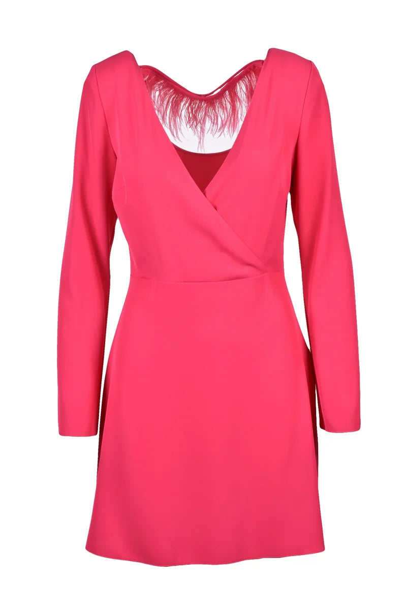 Flared Dress Zipper - Fuchsia