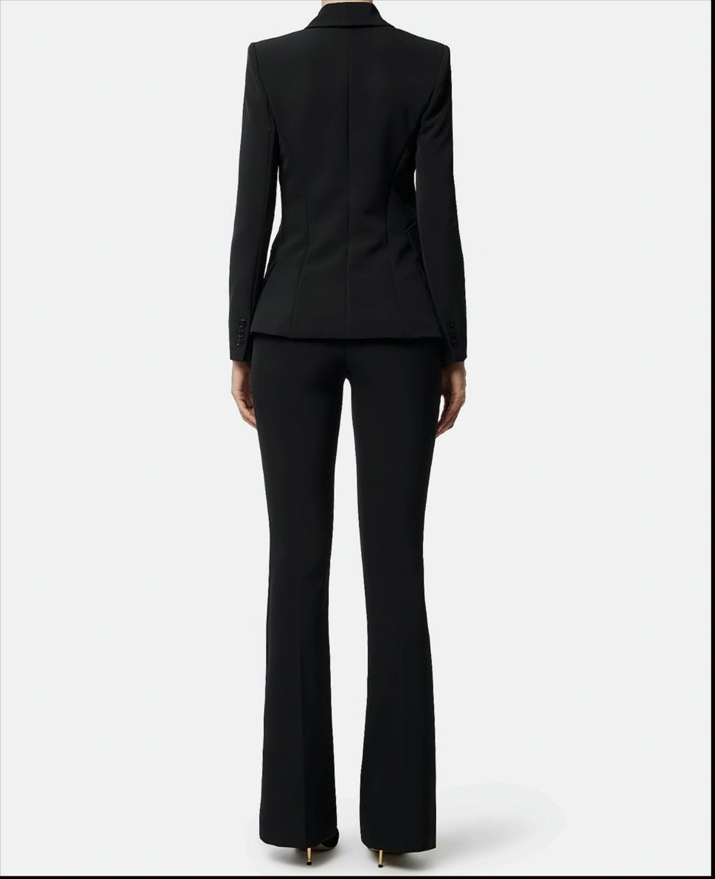 Single-Breasted Crêpe Suit With Shawl Collar