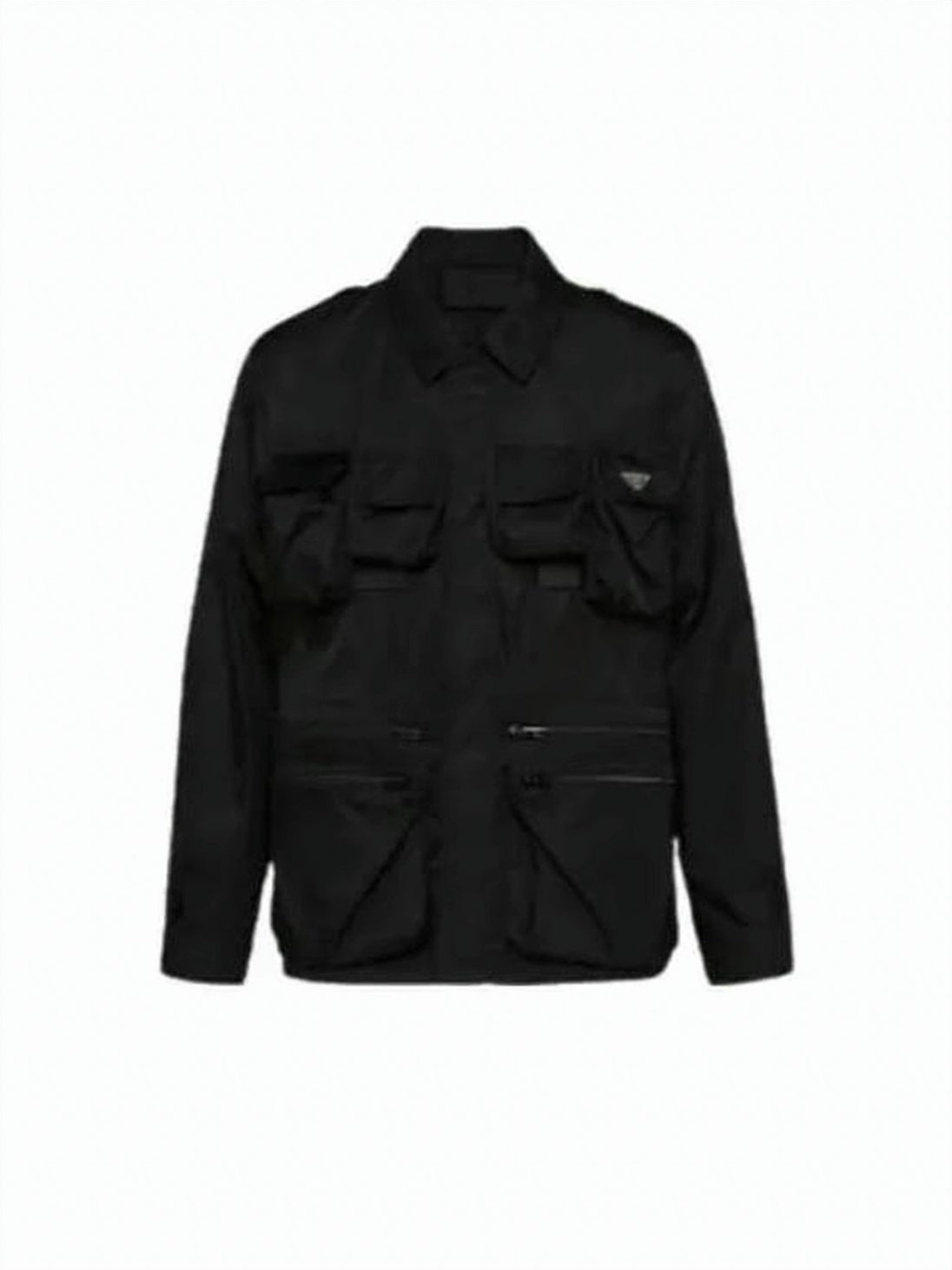 Utility Black Jacket with Front Pockets
