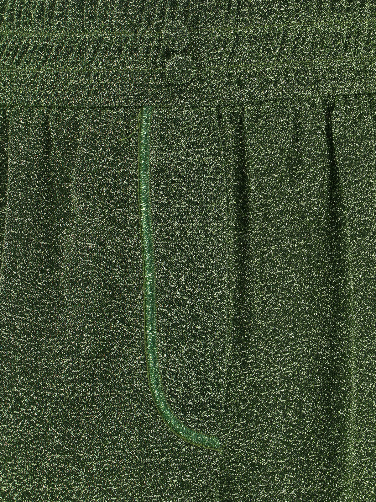 Green Lumière Semi-Transparent Metallic Shorts
