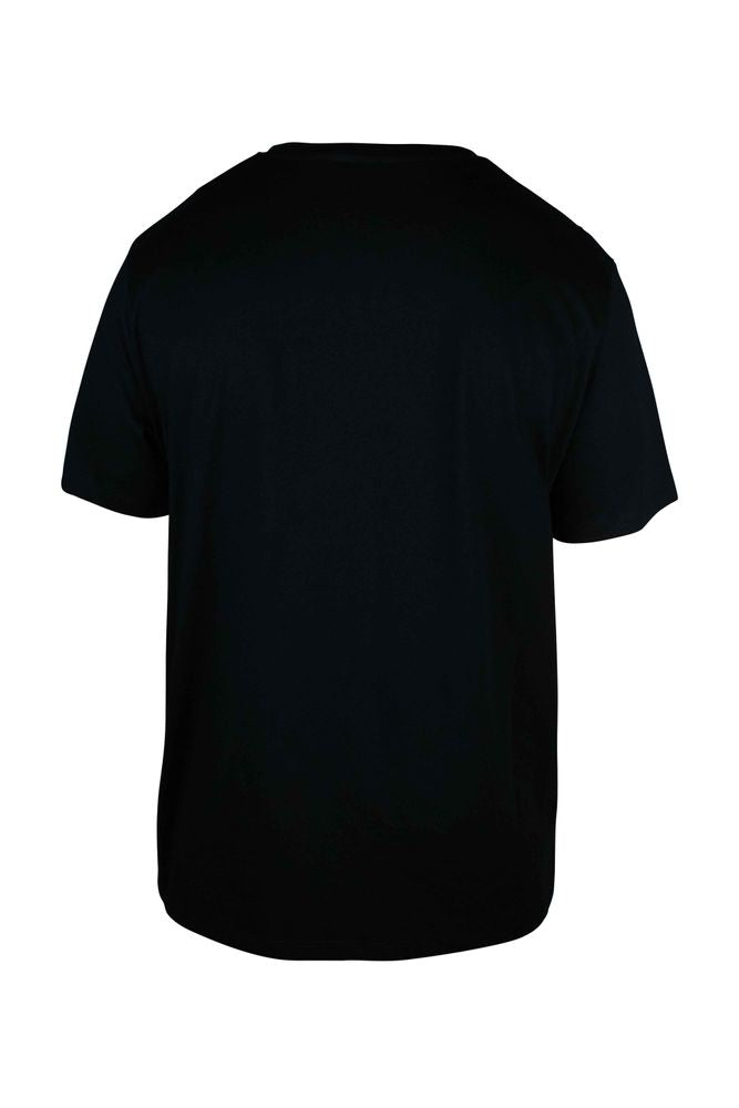 Oversized Black T-Shirt With Textured Logo