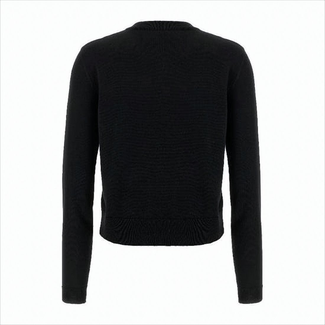 Wool Sweater with Playful Teddy Bear Graphic