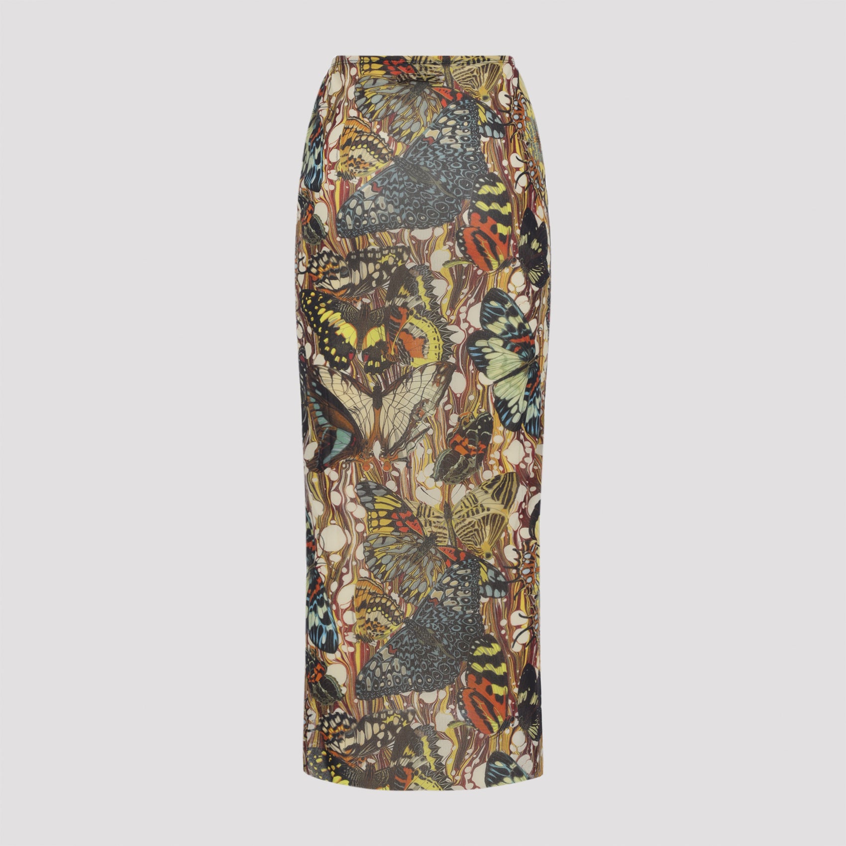 Maxi Skirt With Butterfly Print