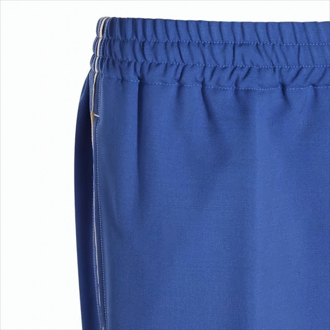 Slim Tapered Pants in Smooth Blue Mohair