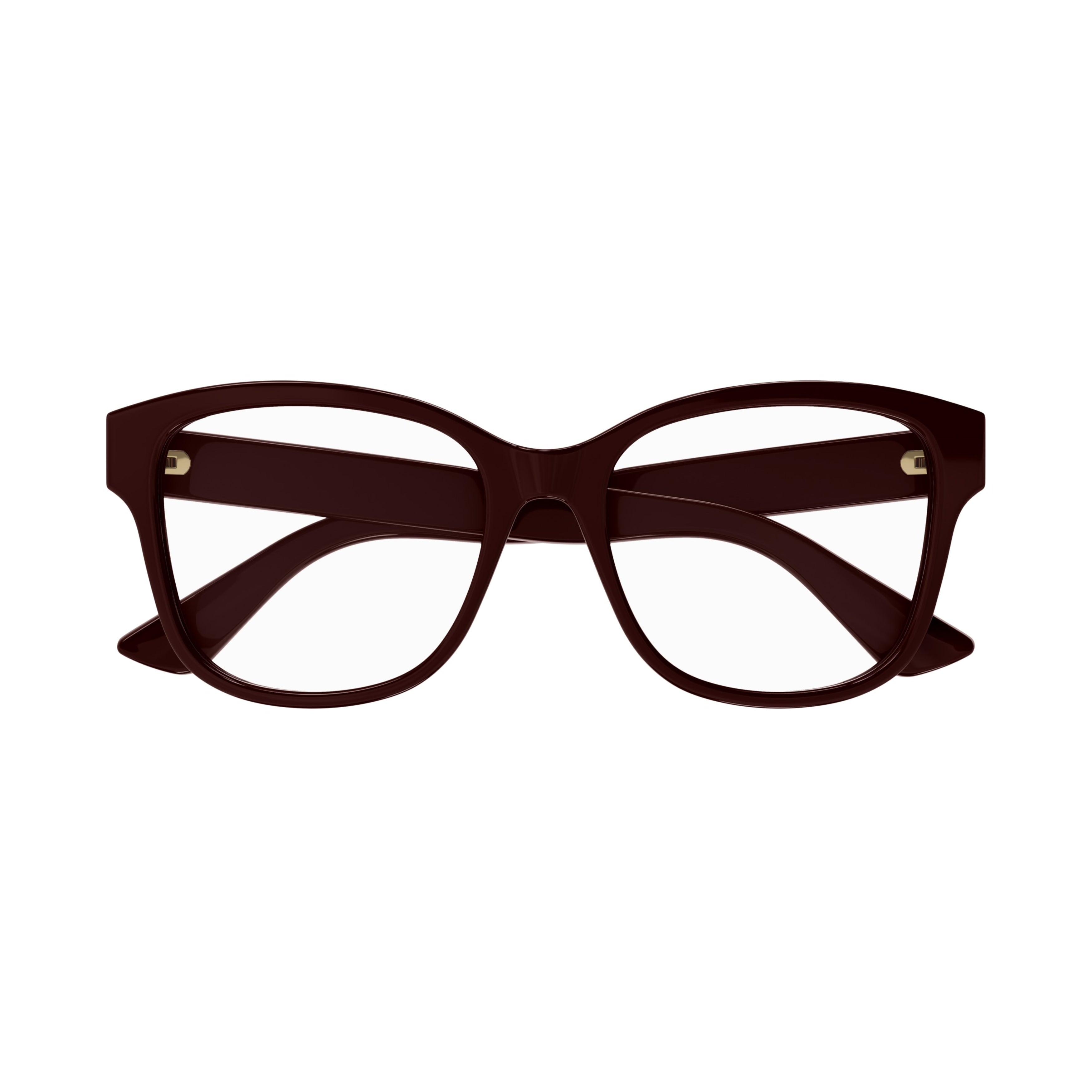 Gg1340o Oversized Square Frame Burgundy Eyeglasses