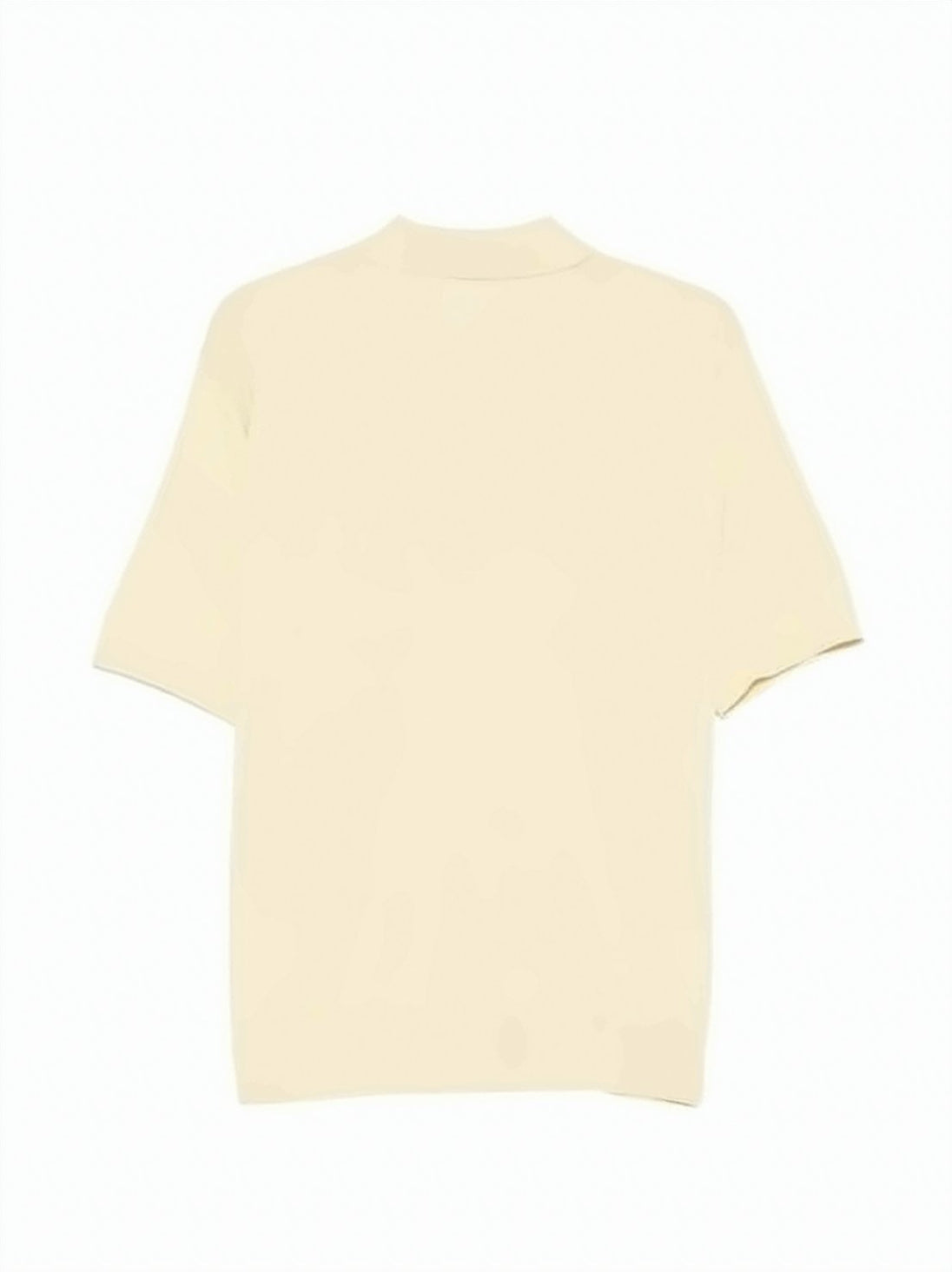 Short-Sleeved Polo Shirt with Classic Collar and Three-Button Placket