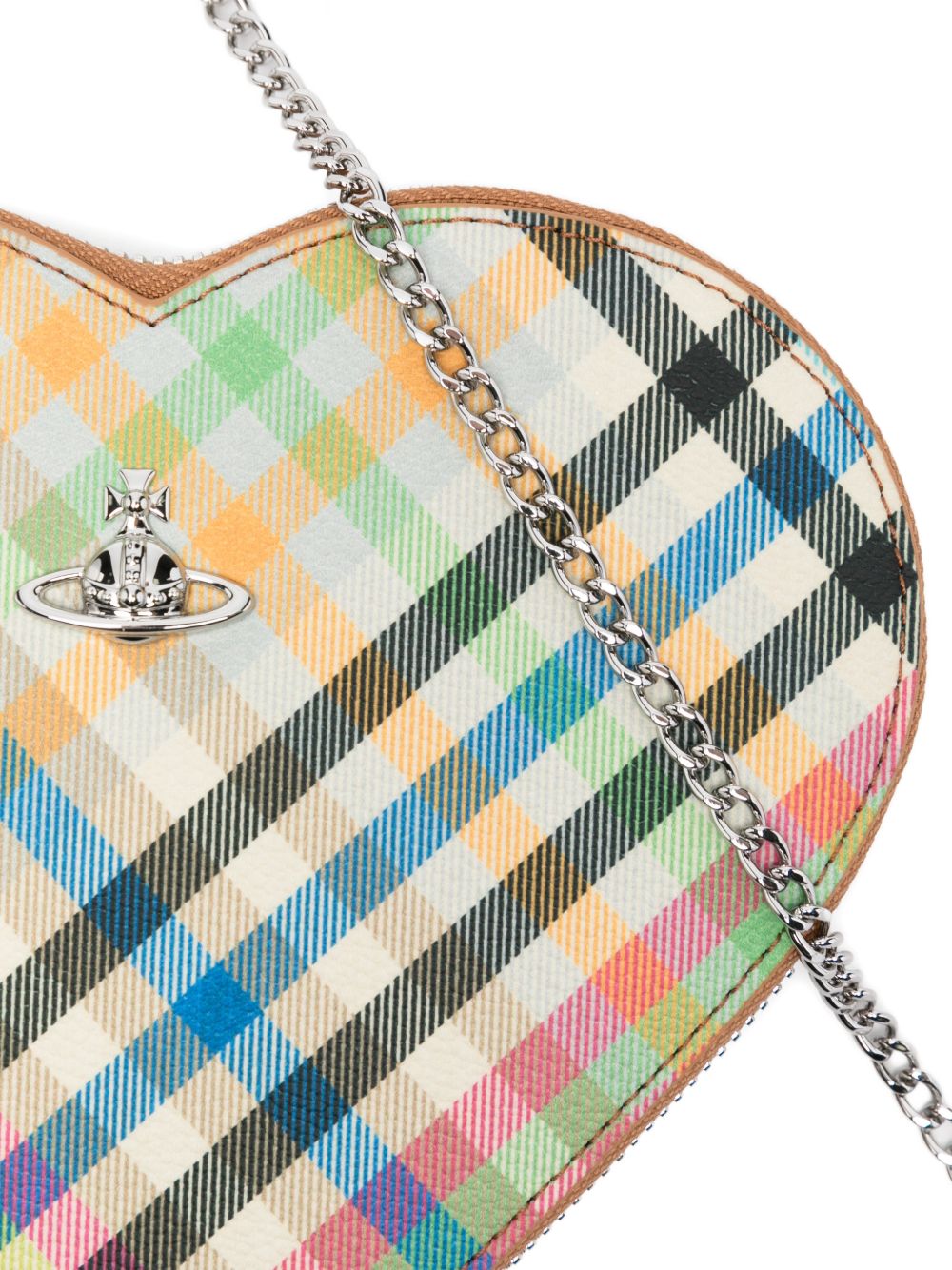 Checked Orb Chain Strap Bag