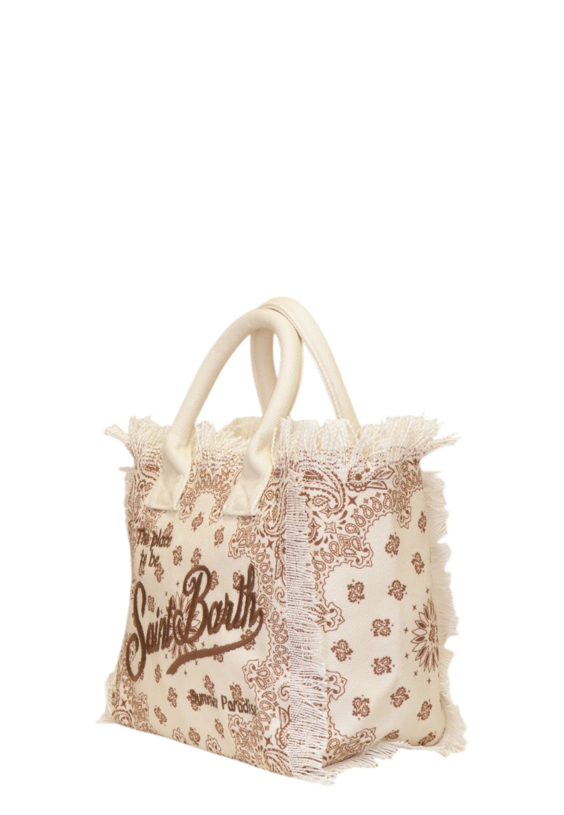 Rectangular Tote Bag with Intricate Paisley Design