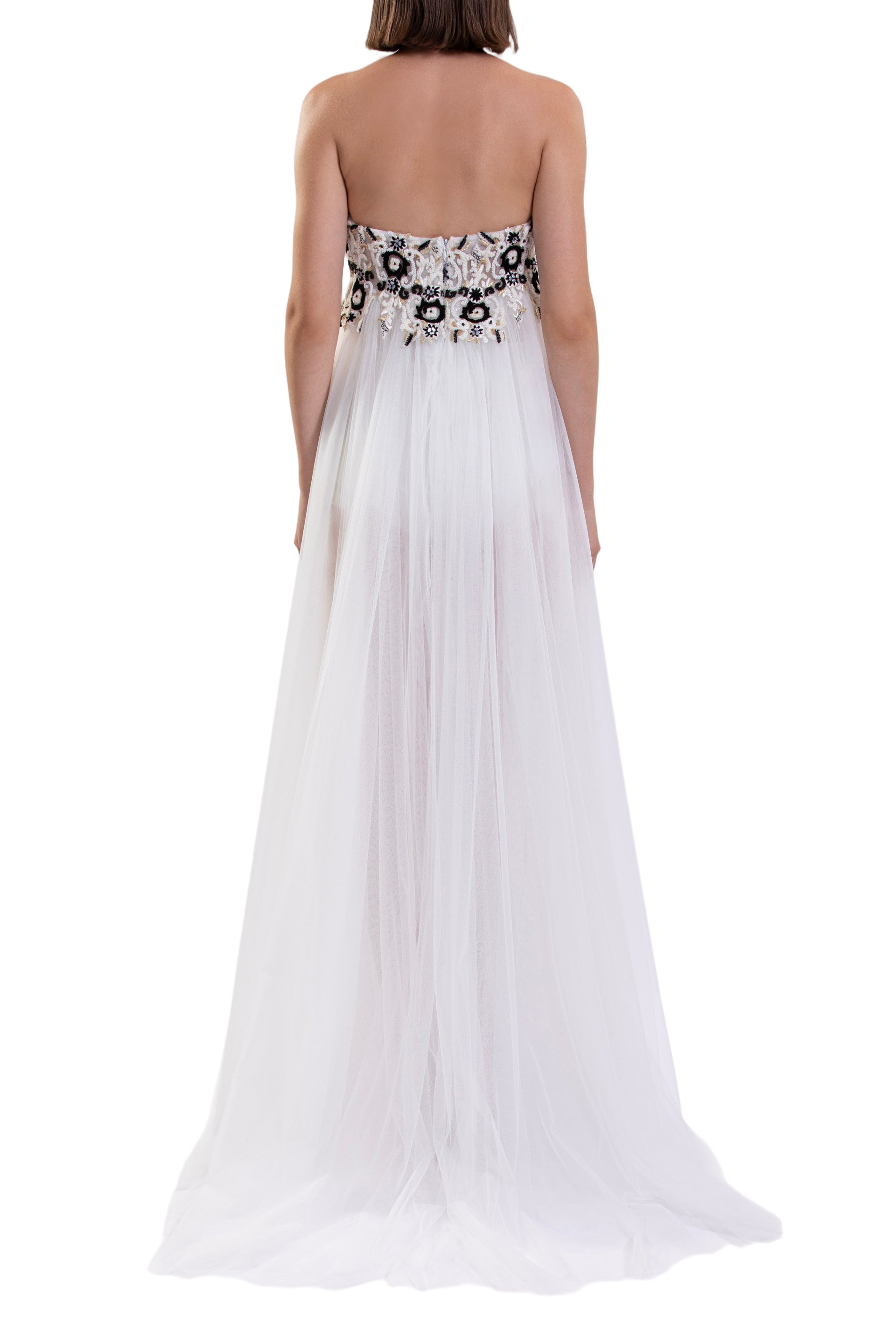 Embroidered Tulle Dress