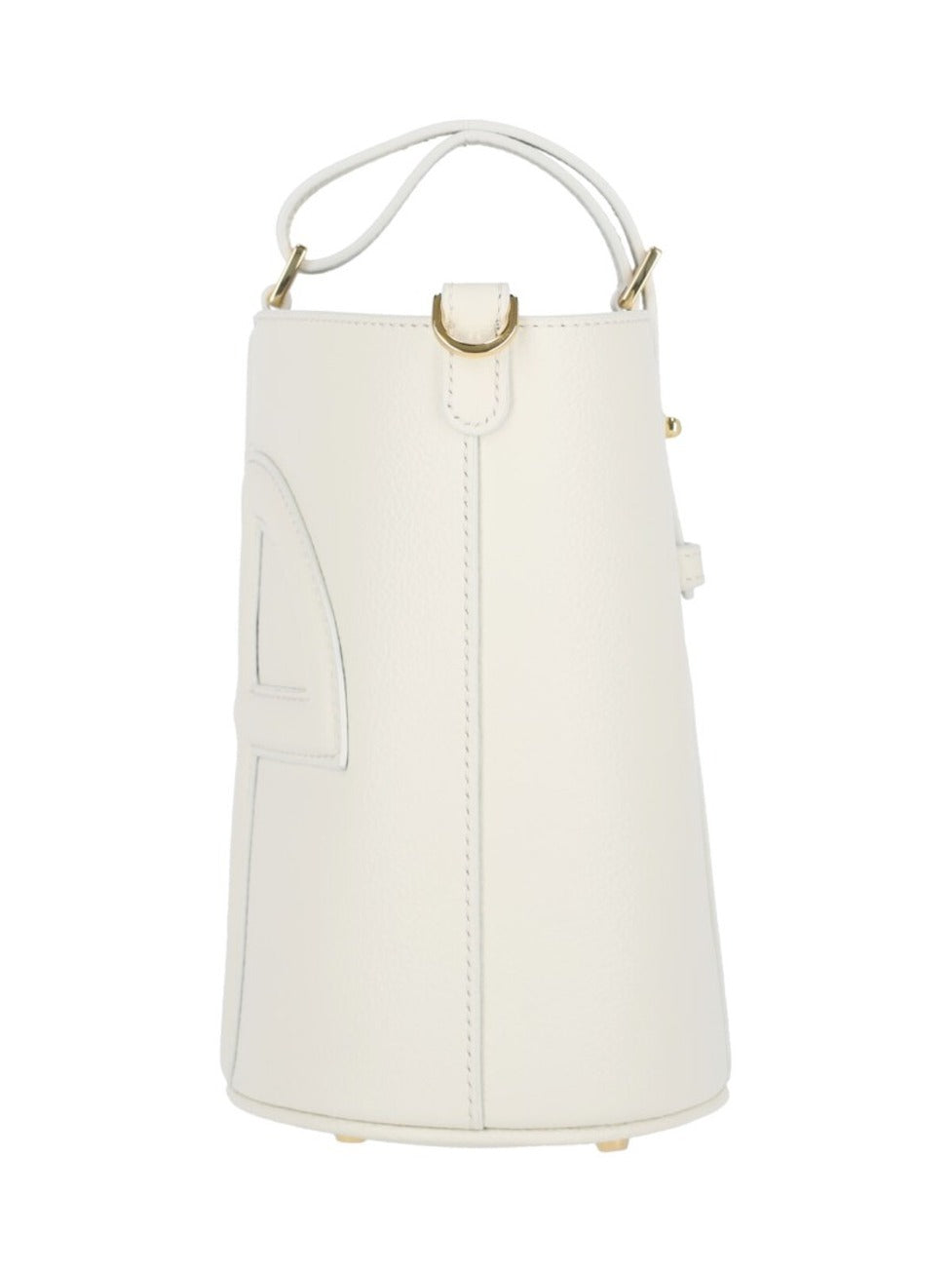"Jp" Small Bucket Bag – White