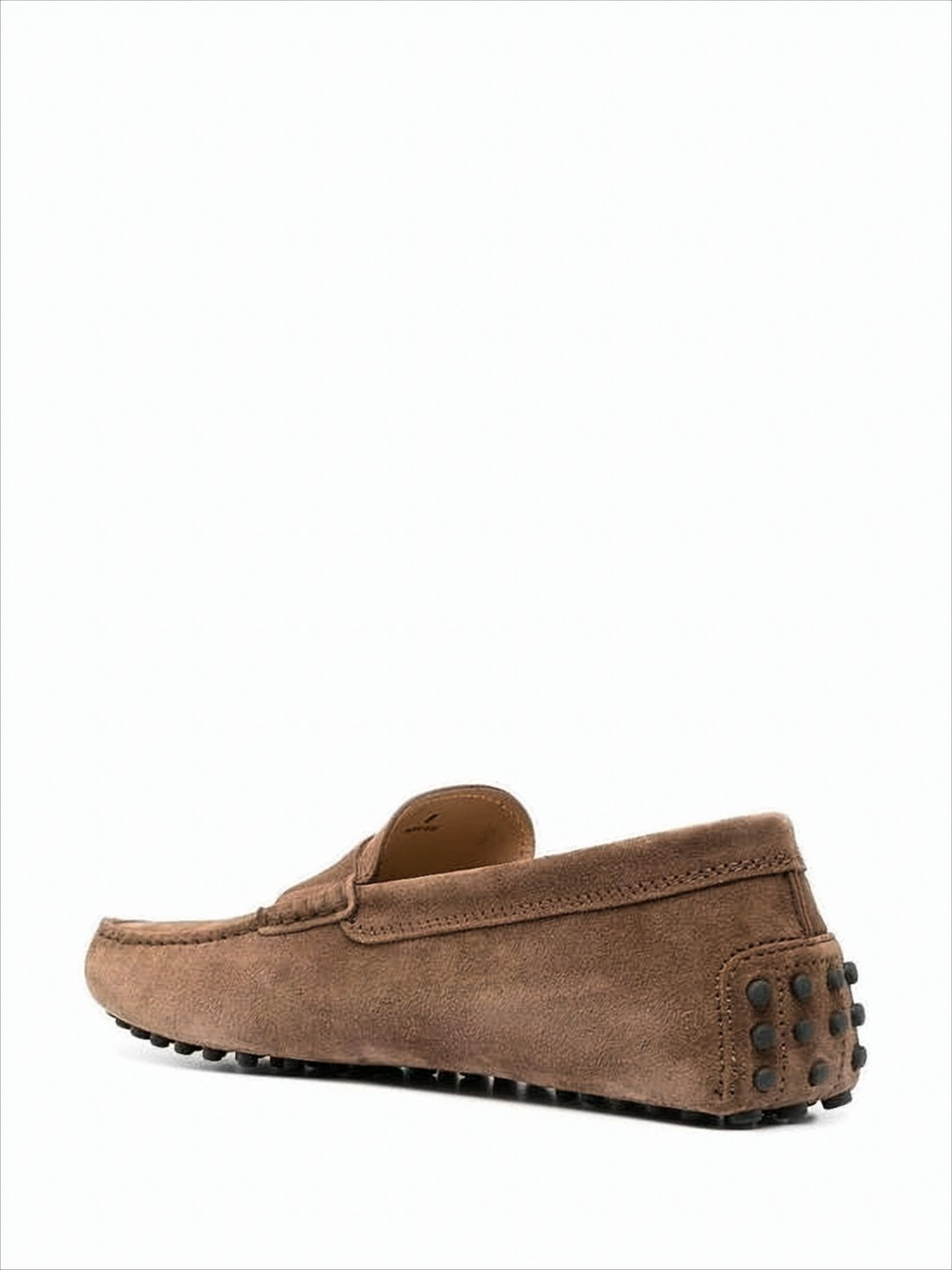 Suede Penny Loafers With Rubber Pebble Sole