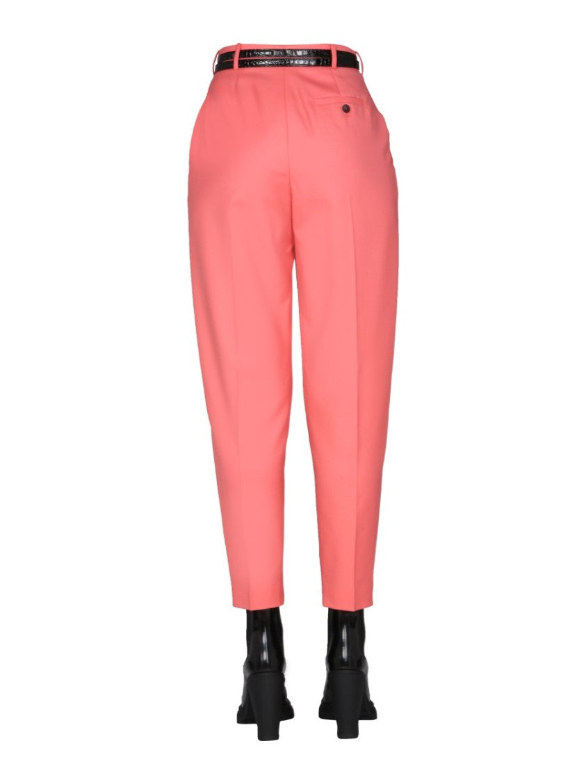 High-Waisted Peg Leg Pants