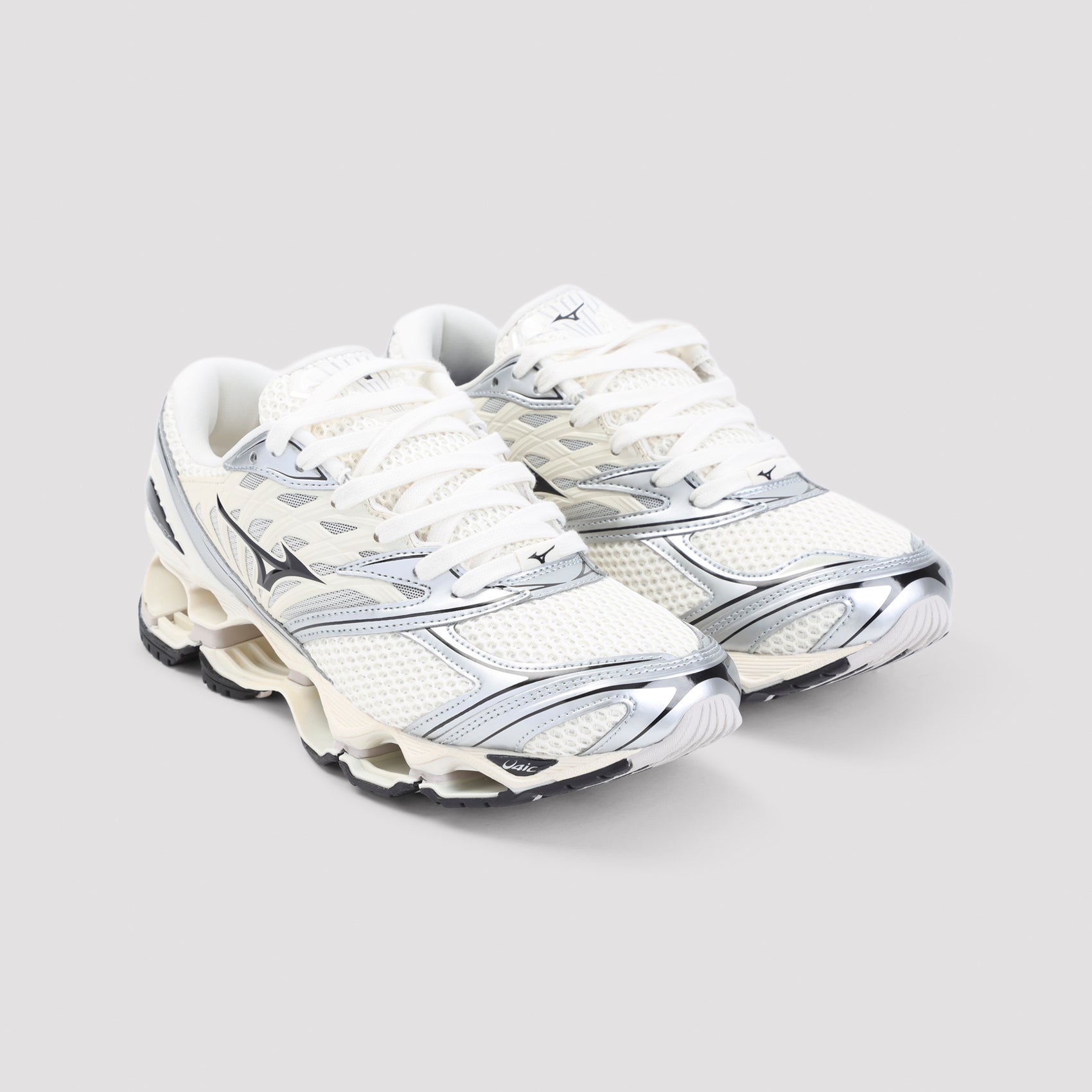 Lace-Up Sneakers With Metallic Accents