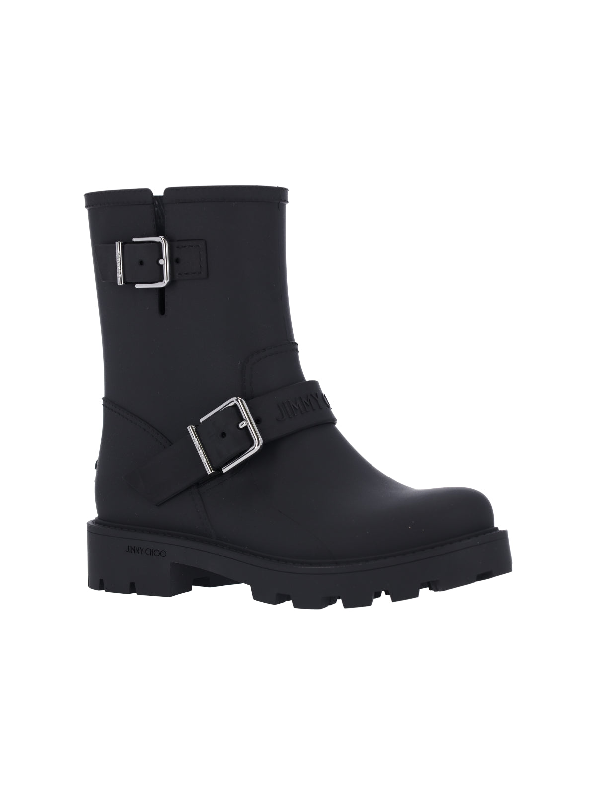 "Biker rain" Ankle Boots Black