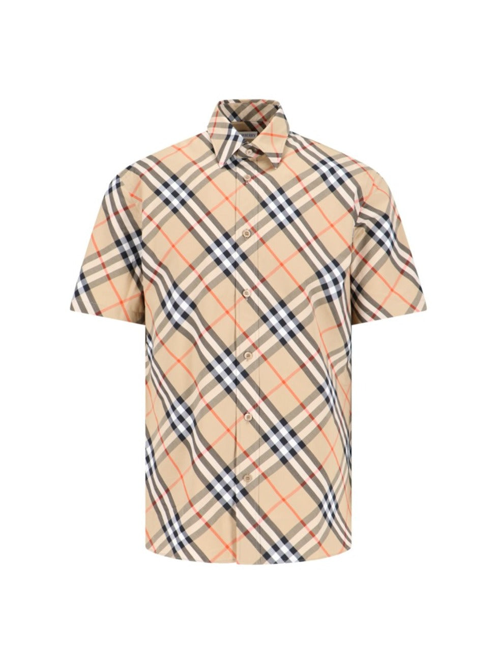 "Check" Shirt – Beige
