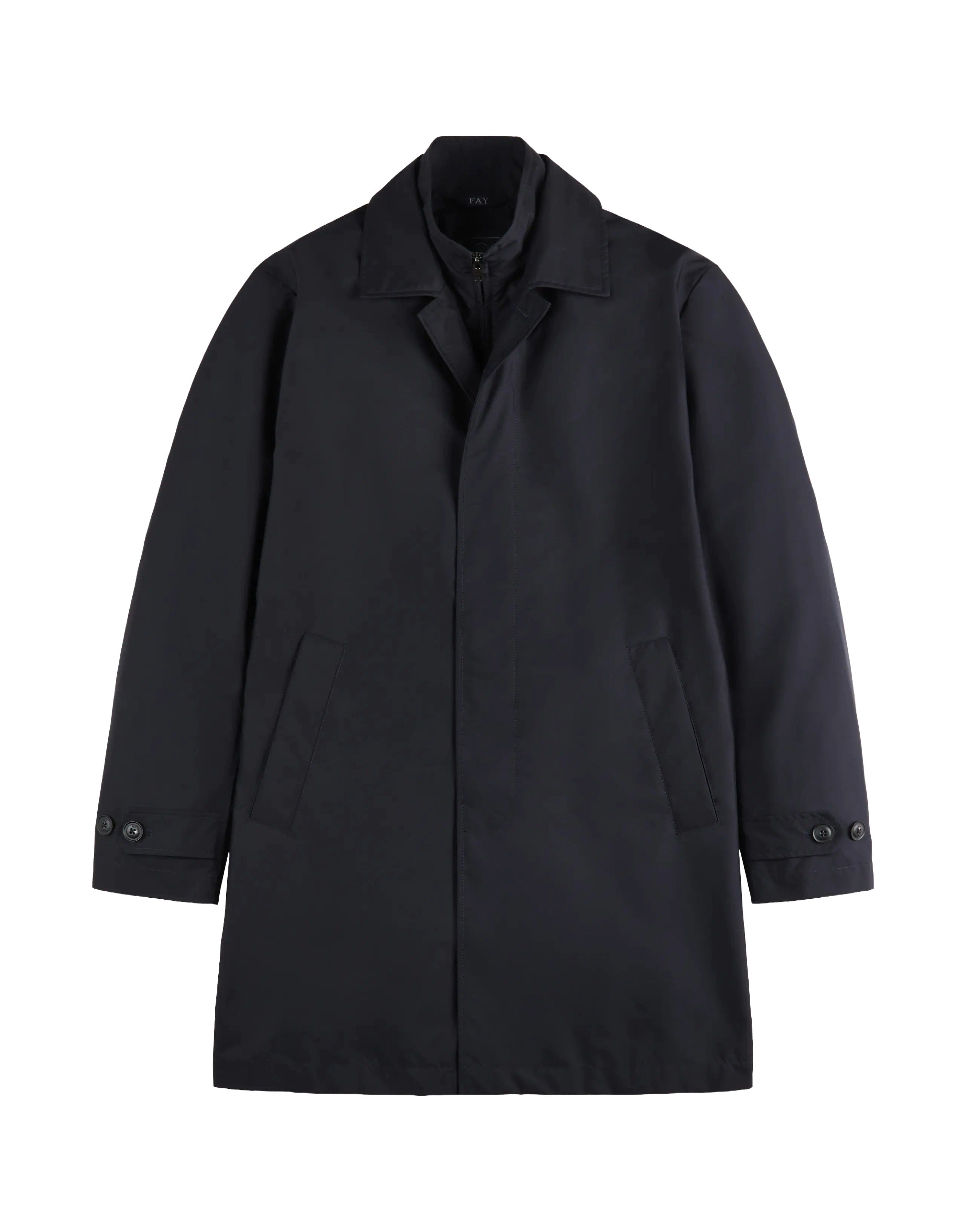 Morning Db Front Trench Coat in Baltic Blue