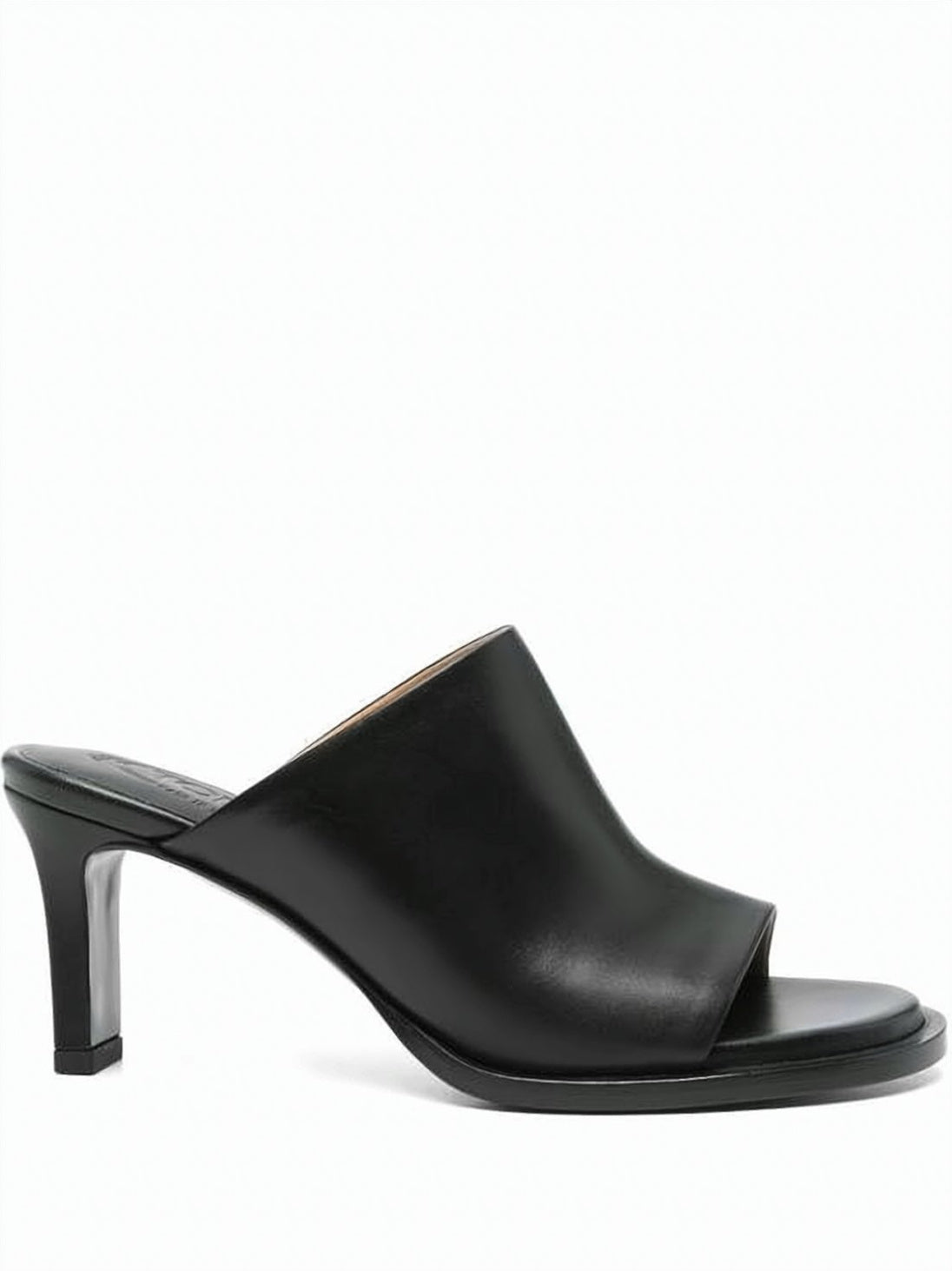 Open-Toe Mid-Height Block Heel Mules