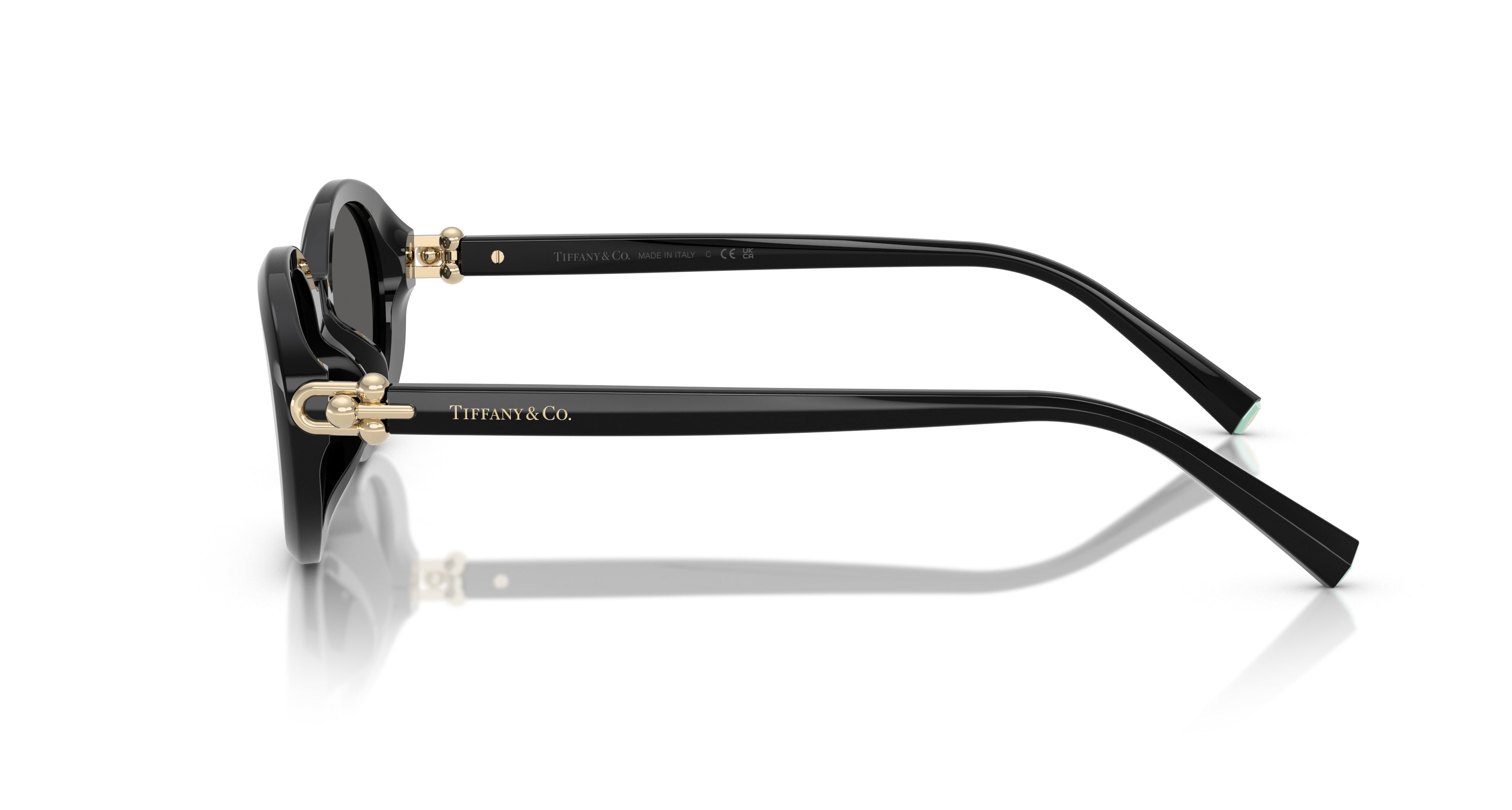 0tf4242d Large Round Black Acetate Sunglasses