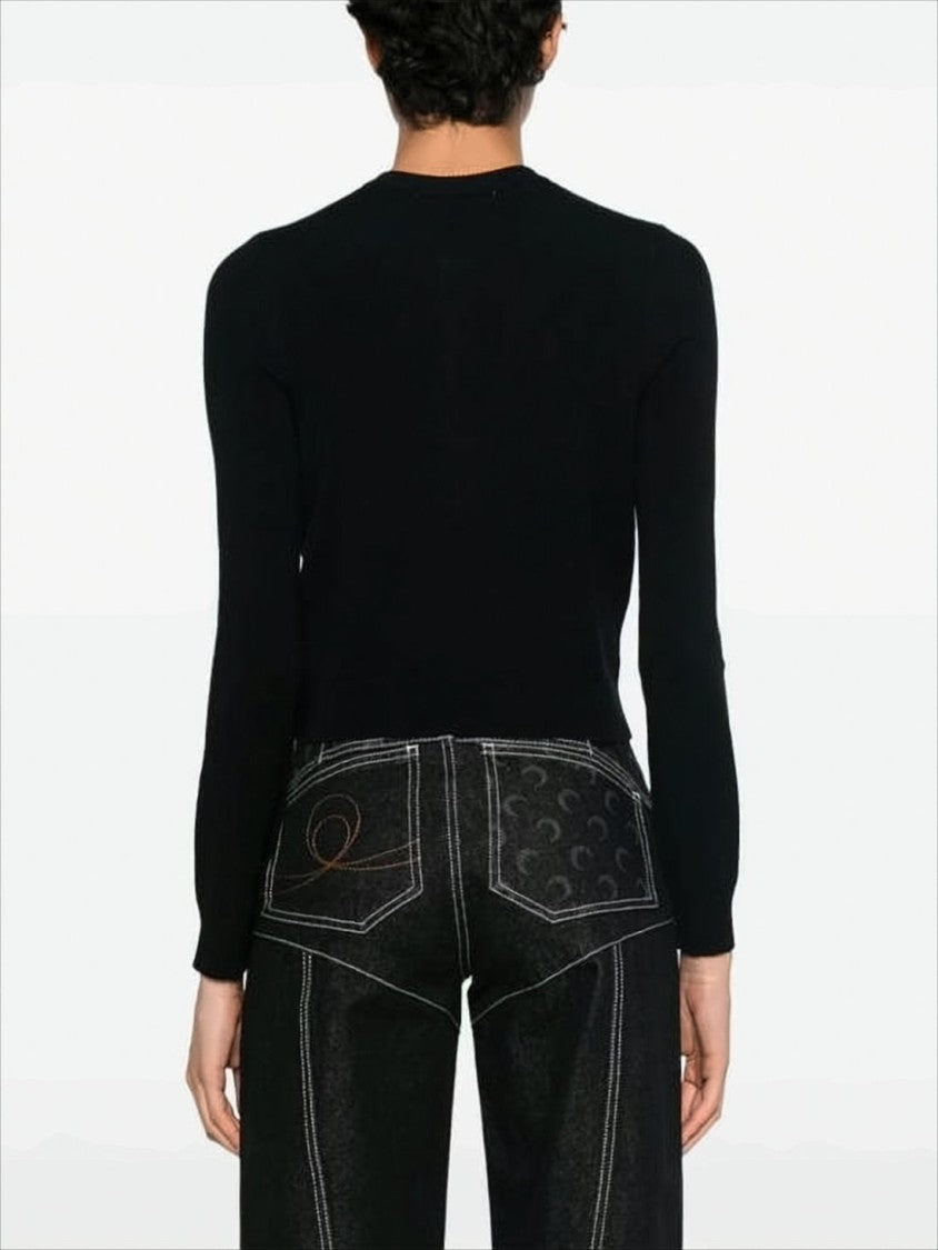 Fitted Cropped Cardigan with Button-Down Front