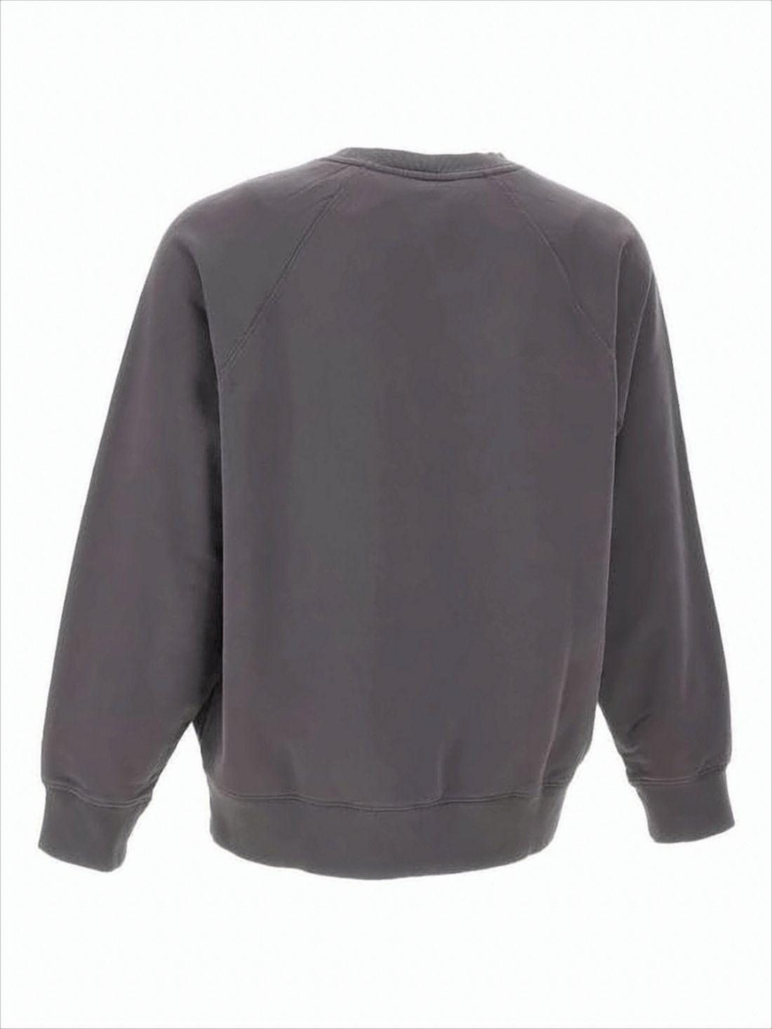 Oversized Grey Sweatshirt With Fox Head Emblem
